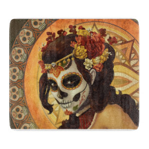 Dia De Los Muertos Throw Pillow Cutting Board