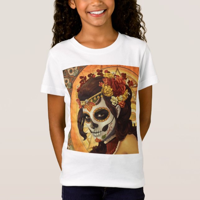 Dia De Los Muertos Throw Pillow T-Shirt (Front)