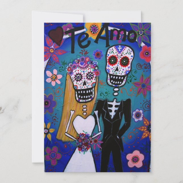 DIA DE LOS MUERTOS WEDDING INVITATION (Front)