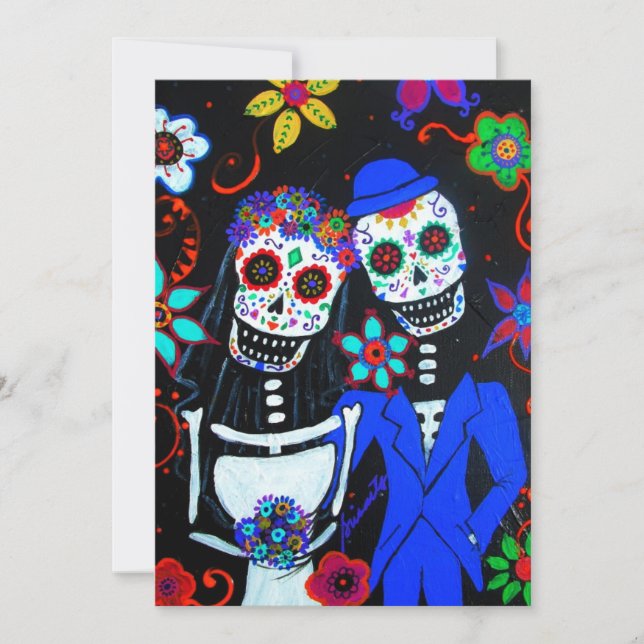 DIA DE LOS MUERTOS WEDDING INVITATION (Front)