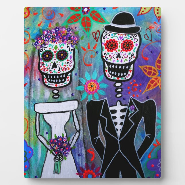 DIA DE LOS MUERTOS WEDDING PLAQUE (Front)