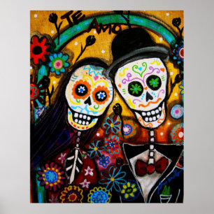 DIA DE LOS MUERTOS wedding Poster
