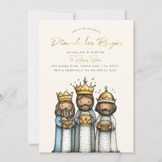Día De Los Reyes Mexican 3 Kings Day Party Invitation