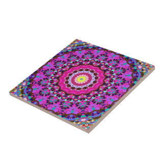 Dia de los Wild Colours Kaleidoscope Tile