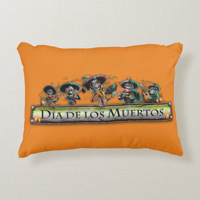 Día de Muertos Decorative Cushion (Front)