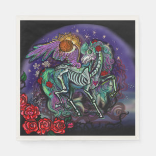 Día de Muertos Horse Napkin