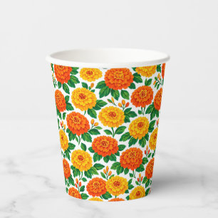 Dia de Muertos, Marigold Fiesta Paper Cups