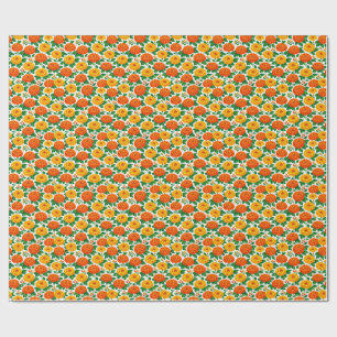 Dia de Muertos, Marigold Fiesta Wrapping Paper