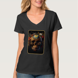 Dia De Muertos Mother Earth Dead Women Floral Suga T-Shirt