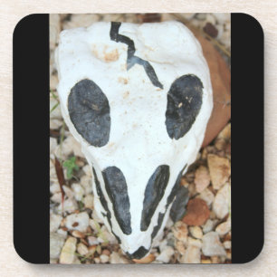 Dia de Muertos painted skull Coaster