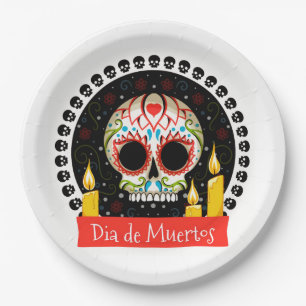 Dia De Muertos Paper Plate