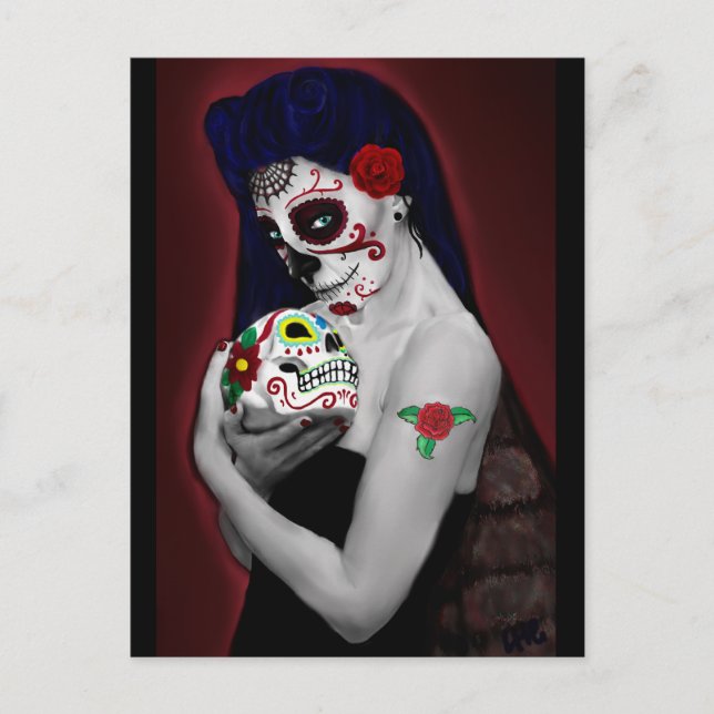 Dia los de Muertos Postcard (Front)