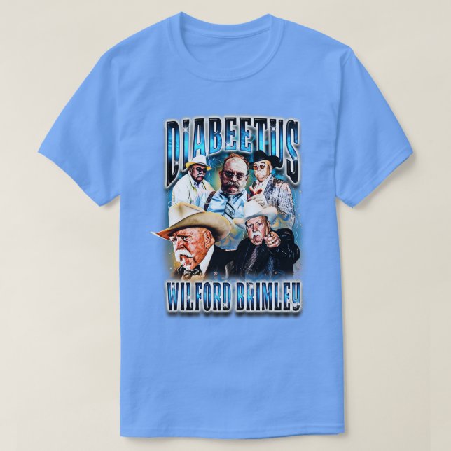Diabeetus Wilford Brimley 90s bootleg hip hop T-Shirt (Design Front)