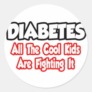 Diabetes...All The Cool Kids Are Fighting It Classic Round Sticker