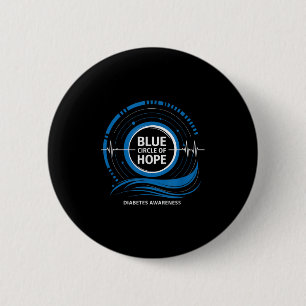 Diabetes Awareness 2024 Circle Of Hope 6 Cm Round Badge