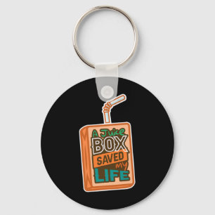 Diabetes Awareness A Juice Box Saved My Life Key Ring