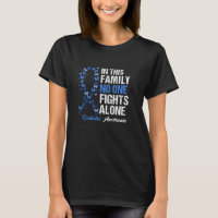 Diabetes Awareness Blue ribbon Family Support