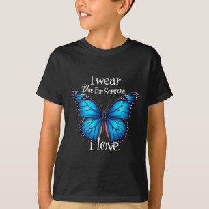 Diabetes Awareness Butterfly Family Support T1d Wo T-Shirt