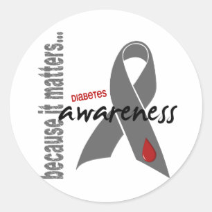 Diabetes Awareness Classic Round Sticker