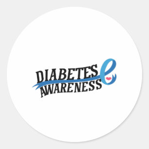 Diabetes Awareness Classic Round Sticker