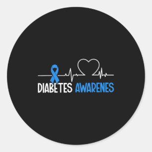 Diabetes Awareness Day World Diabetes Month  Classic Round Sticker