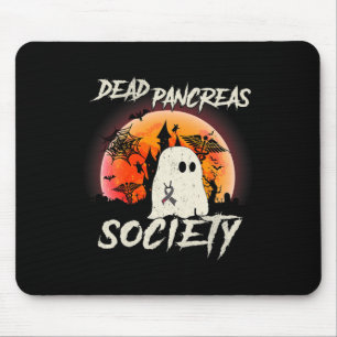Diabetes Awareness Dead Pancreas Society Halloween Mouse Pad