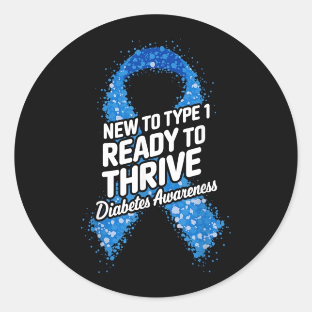 Diabetes Awareness Design 38 Classic Round Sticker (Front)