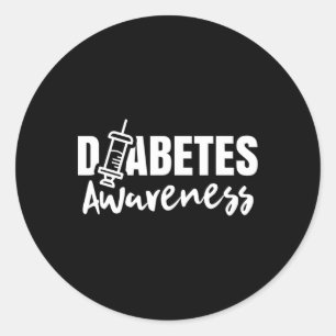 Diabetes Awareness Diabetic Insulin Diabetician  Classic Round Sticker