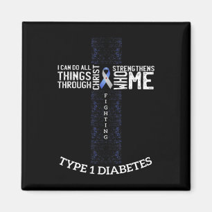 Diabetes Awareness Diabetic Warrior Gift Tee  Magnet