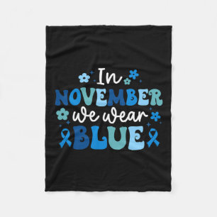 Diabetes Awareness Fun Diabetes Warrior Fleece Blanket