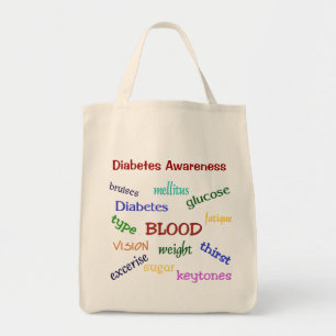 Diabetes Awareness Grocery Tote