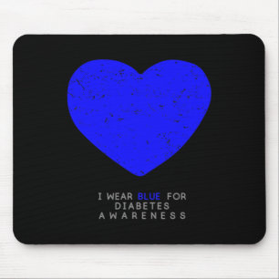 Diabetes Awareness  Heart Mouse Pad