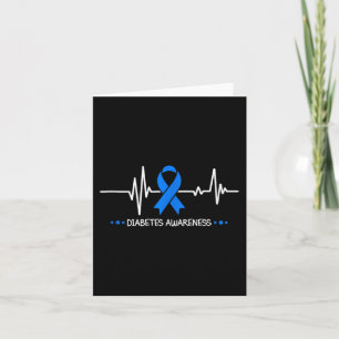 Diabetes Awareness Heartbeat Warrior Survivor Supp Card
