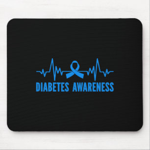 diabetes awareness in november we wear bleu mouse pad