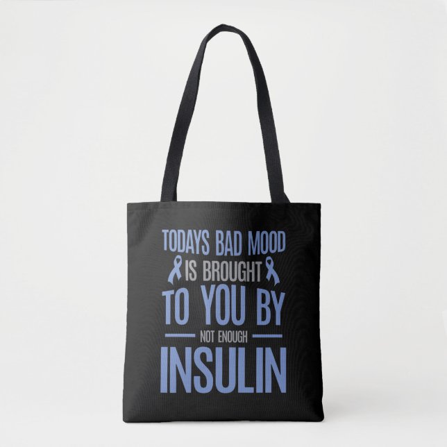Diabetes Awareness Insulin Warrior Diabetic Tote Bag (Front)