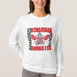 Diabetes Awareness Month Butterfly 3.4 T-Shirt