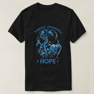 Diabetes Awareness Month – Hope & Support for Type T-Shirt