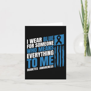 Diabetes Awareness Month Messy Bun Mother T1 T2  Card