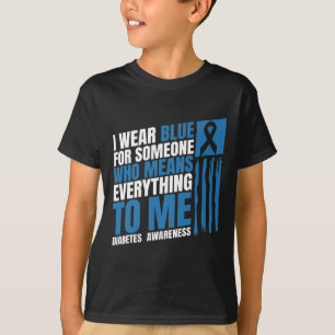 Diabetes Awareness Month Messy Bun Mother T1 T2  T-Shirt