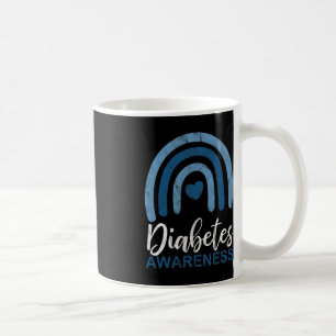 Diabetes Awareness Month Retro Rainbow T1 T2 Coffee Mug