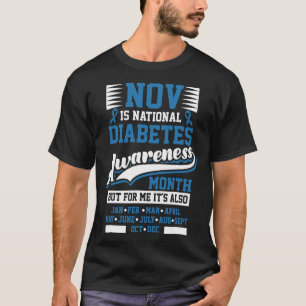 Diabetes Awareness Month T1 T2 T-Shirt