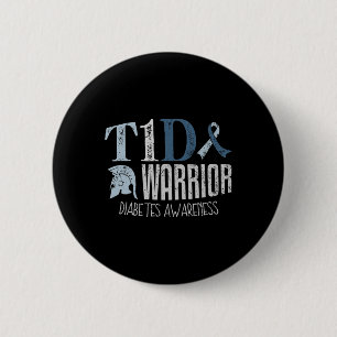 Diabetes Awareness Month T1d Diabetes Warrior 1 6 Cm Round Badge