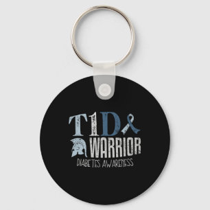 Diabetes Awareness Month T1d Diabetes Warrior 1  Key Ring