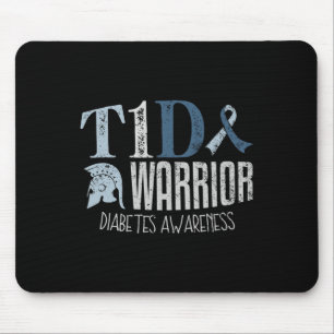 Diabetes Awareness Month T1d Diabetes Warrior 1  Mouse Pad