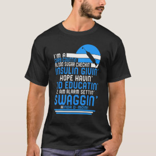 Diabetes Awareness Month T1d Warrior Diabetic Carb T-Shirt