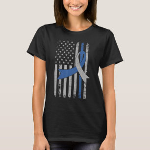 Diabetes Awareness Month Vintage American Flag T1 T-Shirt