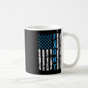 Diabetes Awareness N USA Flag Distressed For Type Coffee Mug