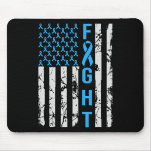 Diabetes Awareness N USA Flag Distressed For Type Mouse Pad