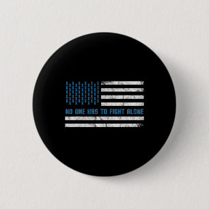 Diabetes Awareness Nobody Has To Fight Alone Ameri 6 Cm Round Badge