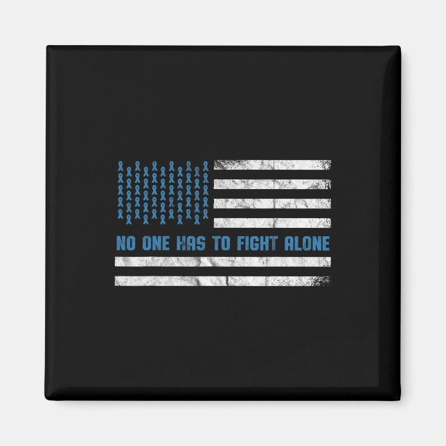 Diabetes Awareness Nobody Has To Fight Alone Ameri Magnet (Front)
